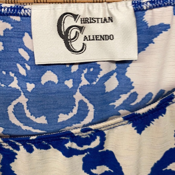Women’s Christian Caliendo Blouse Tunic Size 2XL - Picture 2 of 4